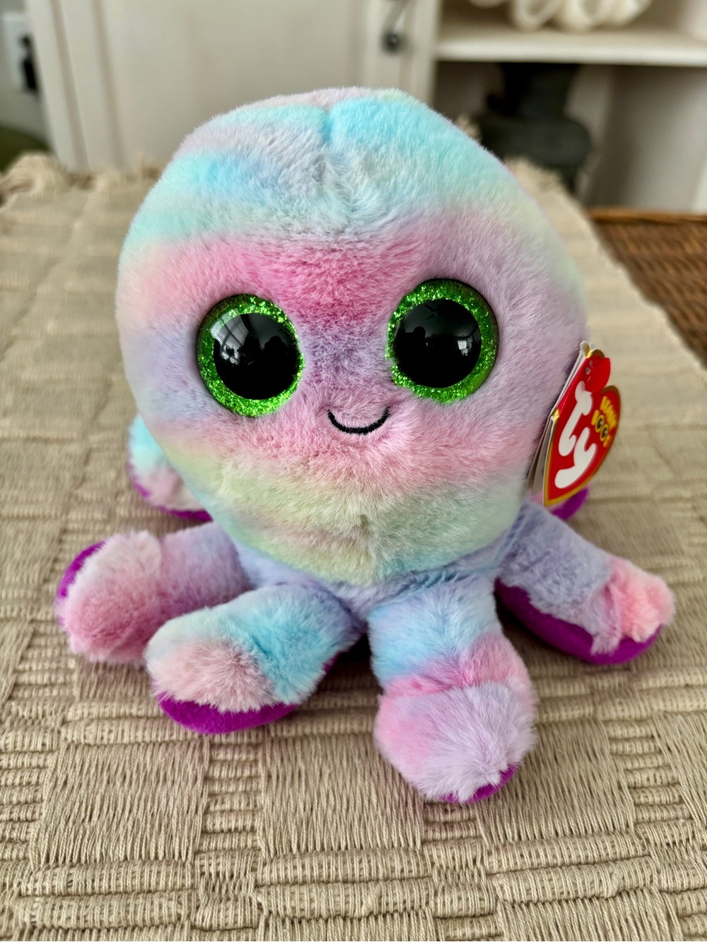 TY Bubbles the Octopus Beanie Boo Plush Toy